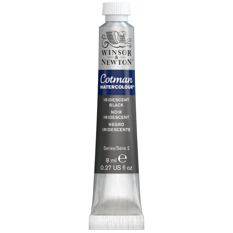 Noir Iridescent - Aquarelle tube 8 ml Cotman