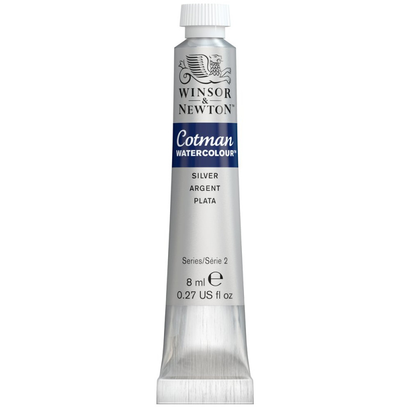 Argent - Aquarelle tube 8 ml Cotman