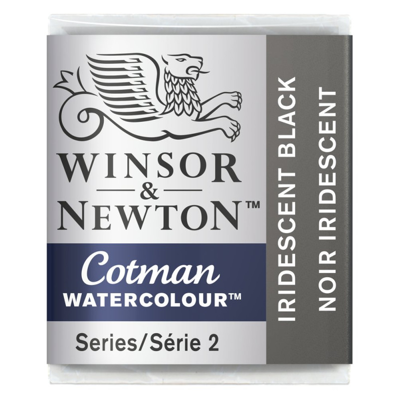 Noir Iridescent - Aquarelle ½ godet Cotman