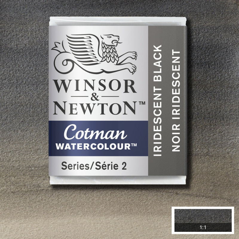 Noir Iridescent - Aquarelle ½ godet Cotman