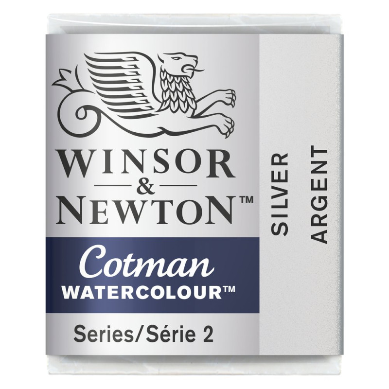 Argent - Aquarelle ½ godet Cotman