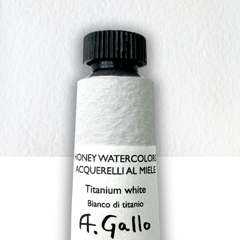 Blanc de titane - Aquarelle Tube 10 ml Gallo