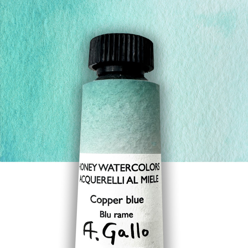 Bleu cuivré - Aquarelle Tube 10 ml Gallo