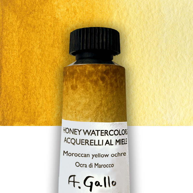 Ocre jaune du Maroc - Aquarelle Tube 10 ml Gallo
