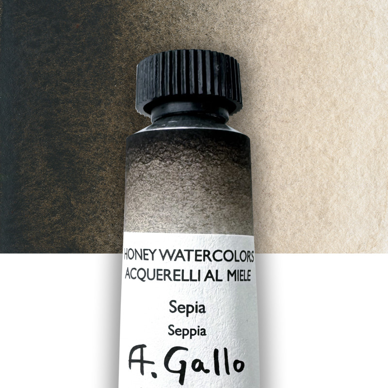 Sépia - Aquarelle Tube 10 ml Gallo