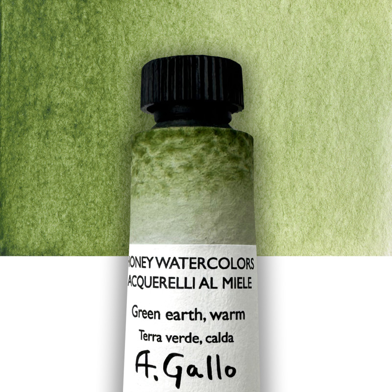 Terre verte chaude - Aquarelle Tube 10 ml Gallo