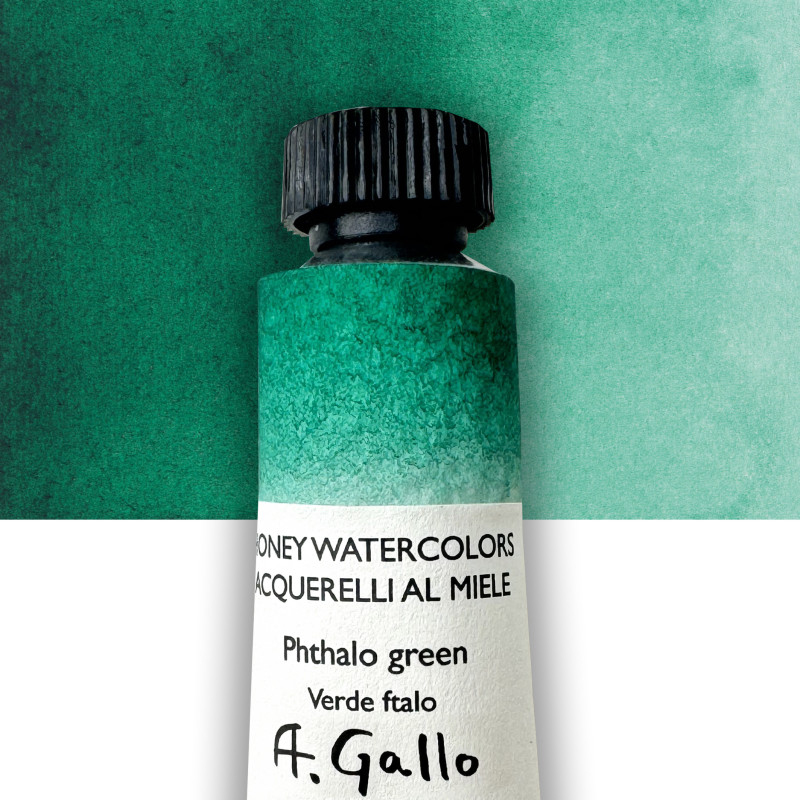 Vert phtalo - Aquarelle Tube 10 ml Gallo