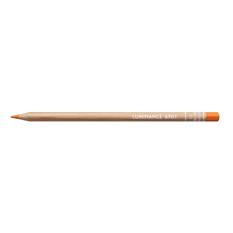 Orange Cadmium Foncée - Crayon permanent Caran d'Ache Luminance