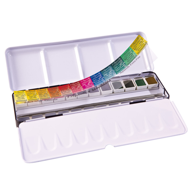 Palette signature Marie Boudon 12 ½ godets aquarelle extra-fine Sennelier