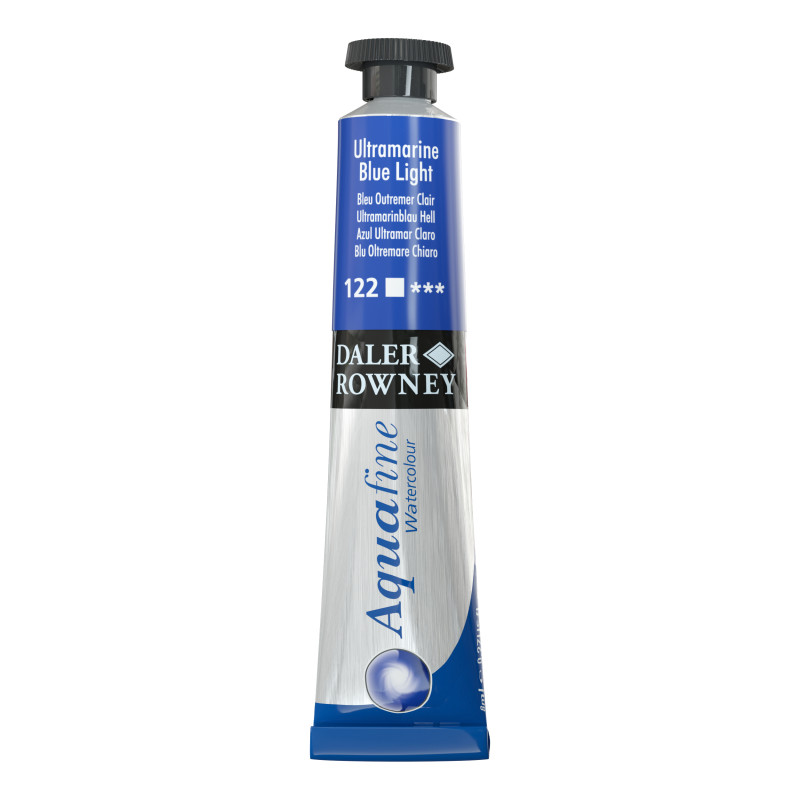 Bleu outremer clair - Tube 8 ml Daler-Rowney Aquafine