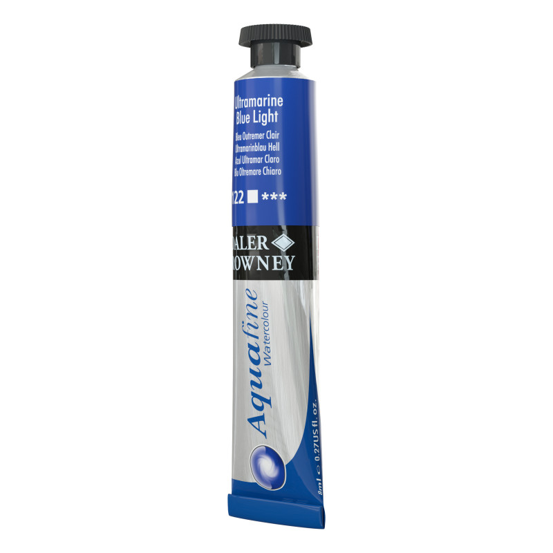 Bleu outremer clair - Tube 8 ml Daler-Rowney Aquafine