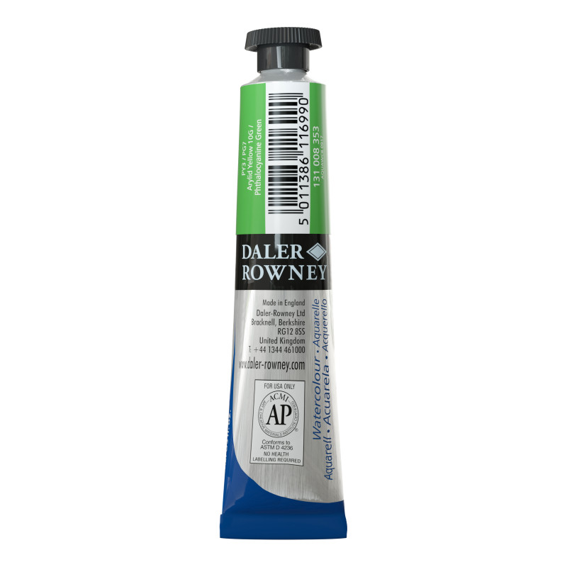 Vert de Hooker clair - Tube 8 ml Daler-Rowney Aquafine