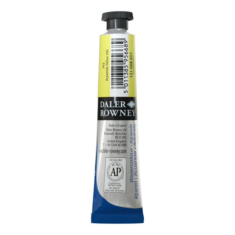 Jaune citron - Tube 8 ml Daler-Rowney Aquafine