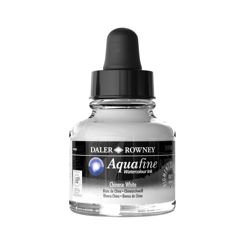 Blanc de Chine - encre aquarelle Aquafine 29,5ml Daler Rowney