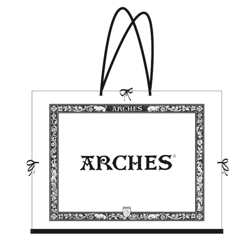 Feuilles Arches 56x76 300g 10f grain fin + Carton à dessin Arches 61x81