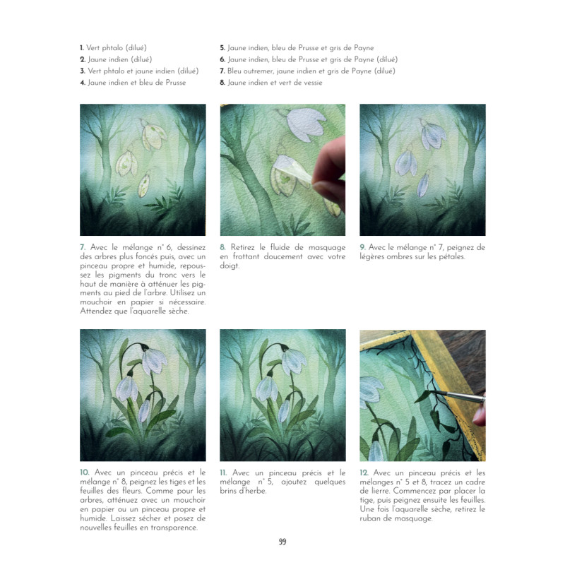 Peindre les secrets de la forêt à l'aquarelle, Jennifer Lefèvre @jennyillustrations