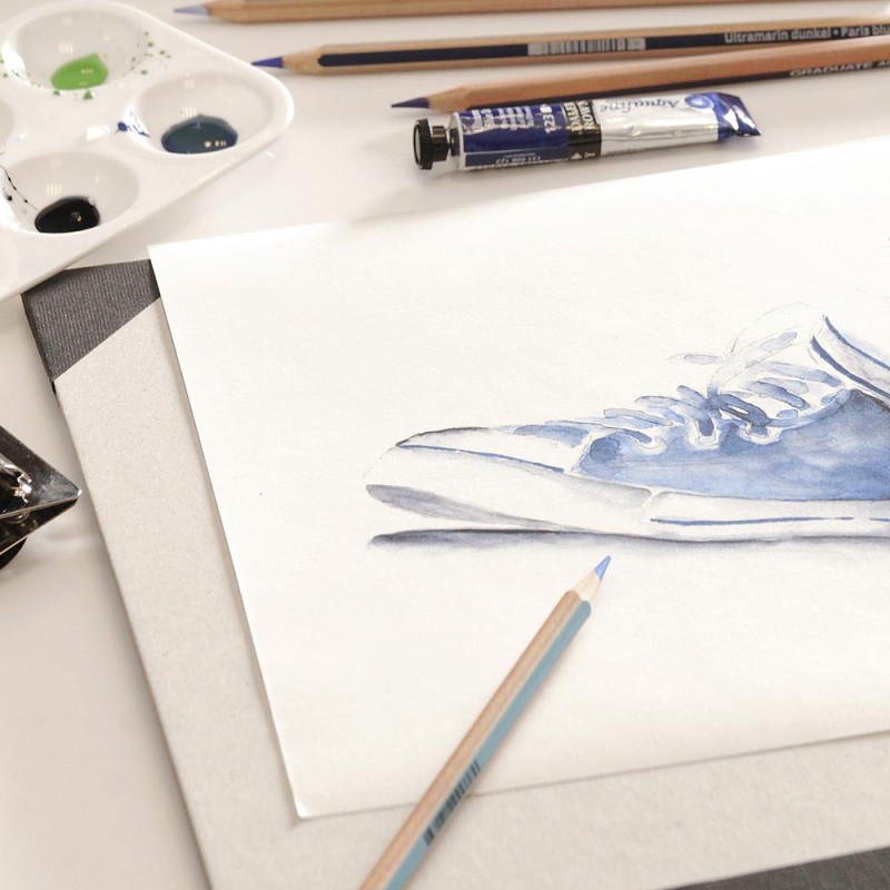 Bloc collé 1 côté XL aquarelle Canson A3 29,7x42 300g 30f grain fin