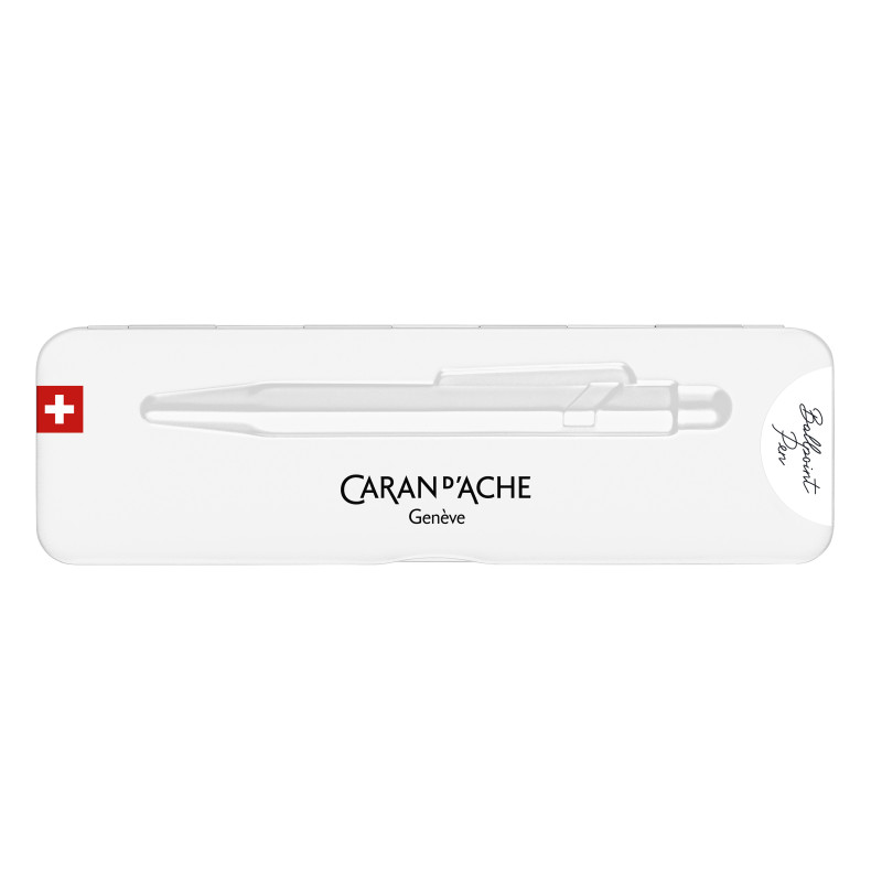 Stylo bille série 849 Ø 1mm Blanc Caran d'ache
