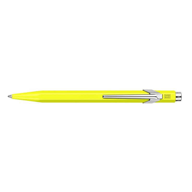 Stylo bille série 849 Ø 1mm Jaune fluo Caran d'ache