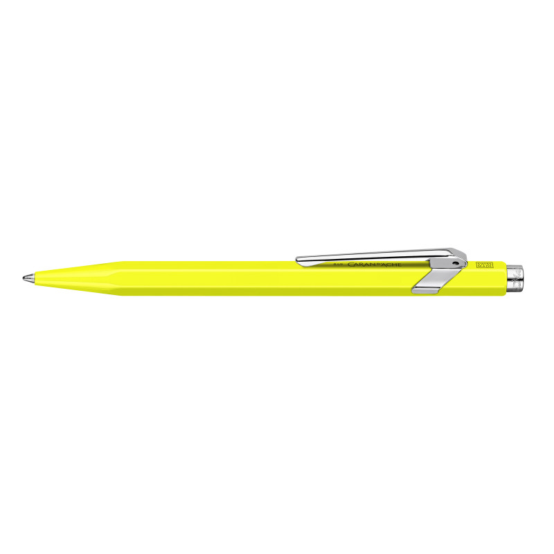 Stylo bille série 849 Ø 1mm Jaune fluo Caran d'ache