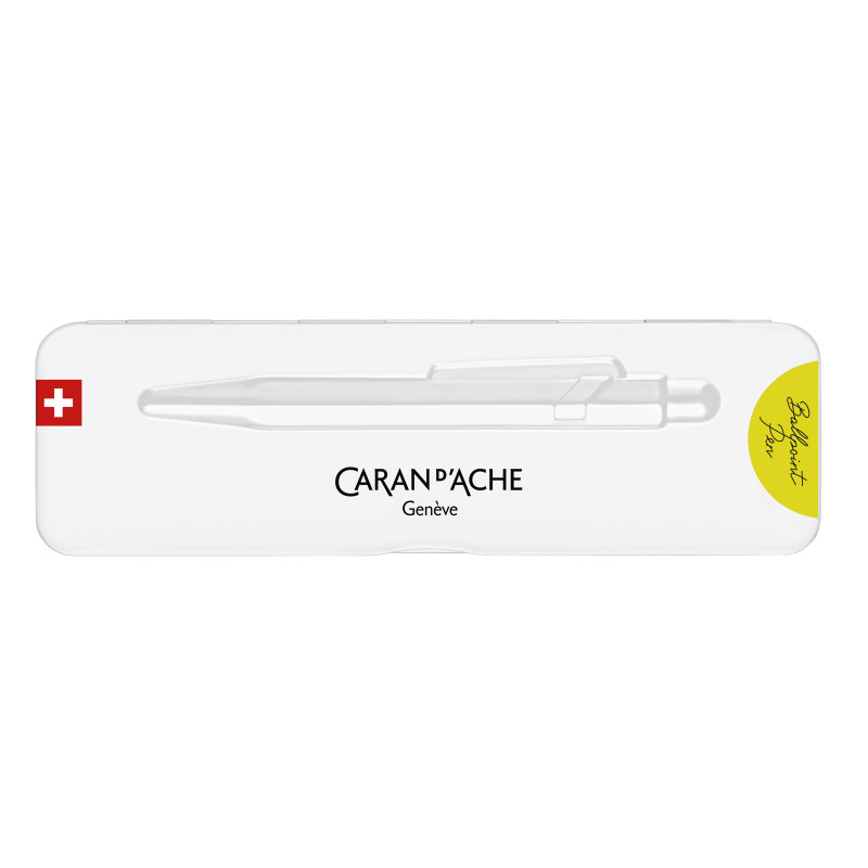 Stylo bille série 849 Ø 1mm Jaune fluo Caran d'ache