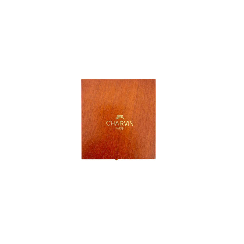 Coffret de voyage brun 24½ godets aquarelles extra-fines en bois + pinceau Charvin