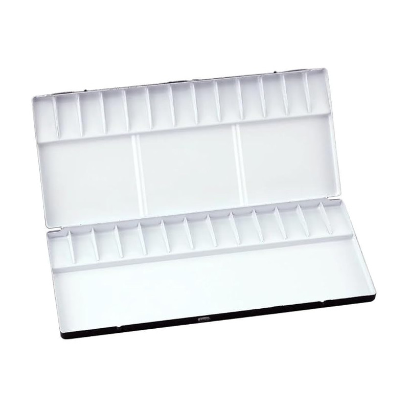 Palette N°80 aluminium avec 26 emplacements Holbein