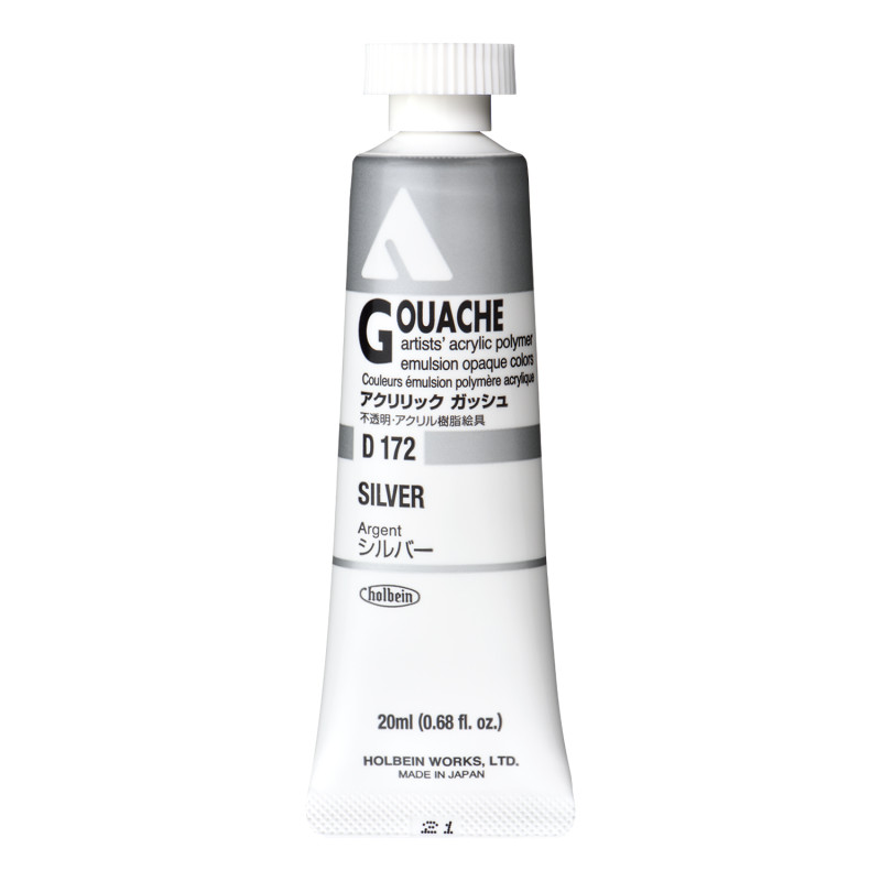 Argent - acrylic gouache Tube 20ml Holbein Artists '