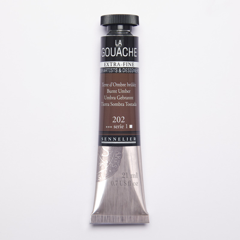 Terre d'Ombre brûlée - Aquarelle Tube 21ml Sennelier