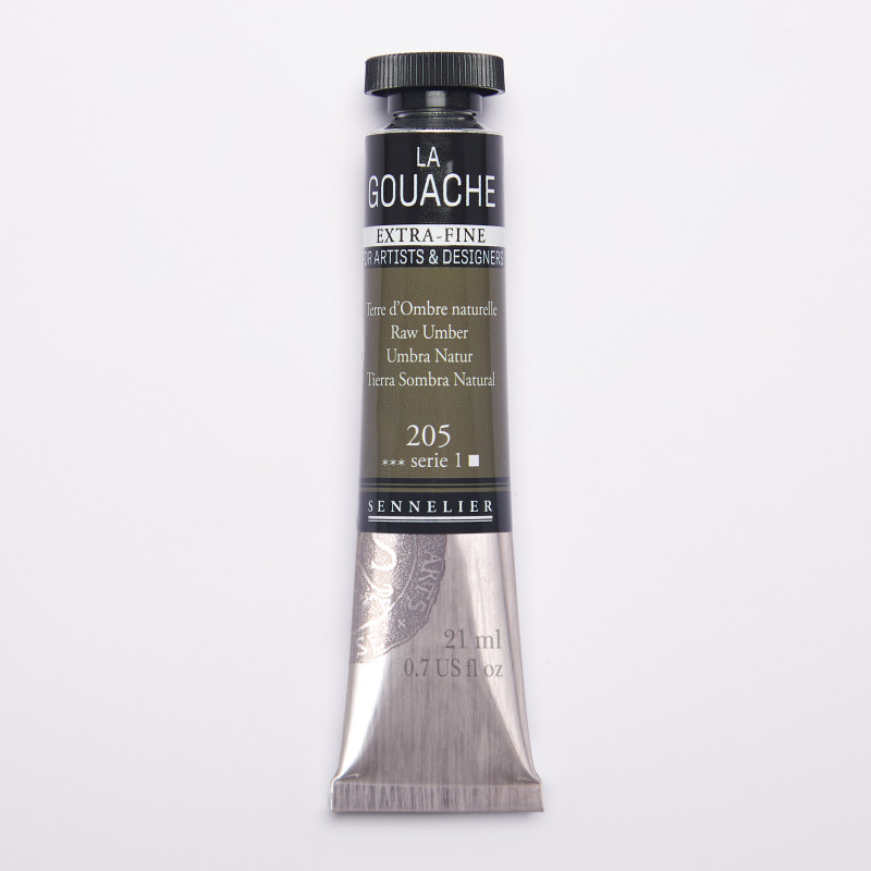 Terre d'Ombre naturelle - Gouache Tube 21ml Sennelier