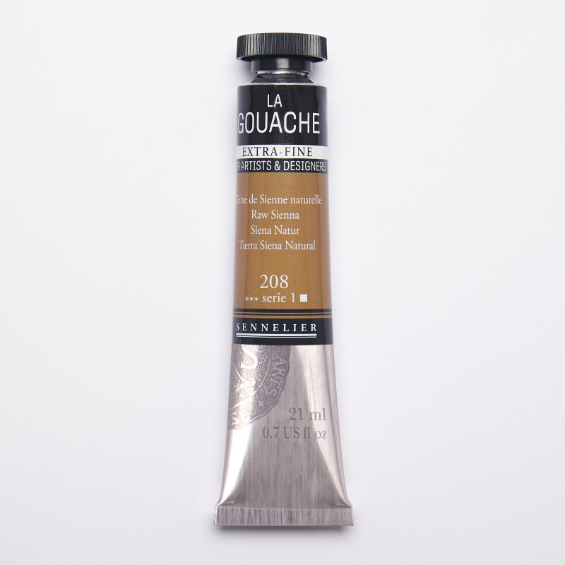Terre de Sienne naturelle - Gouache Tube 21ml Sennelier