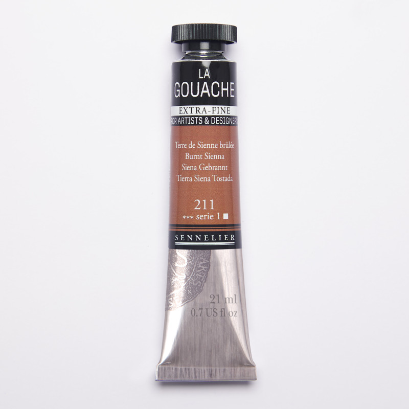 Terre de Sienne brûlée - Gouache Tube 21ml Sennelier