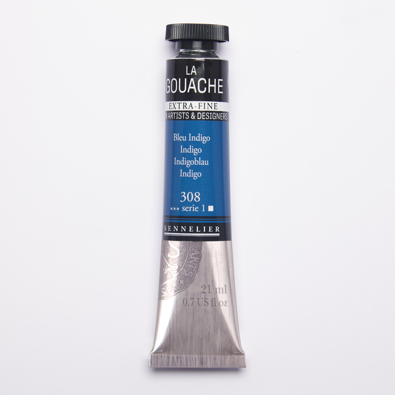 Bleu Indigo - Gouache Tube 21ml Sennelier