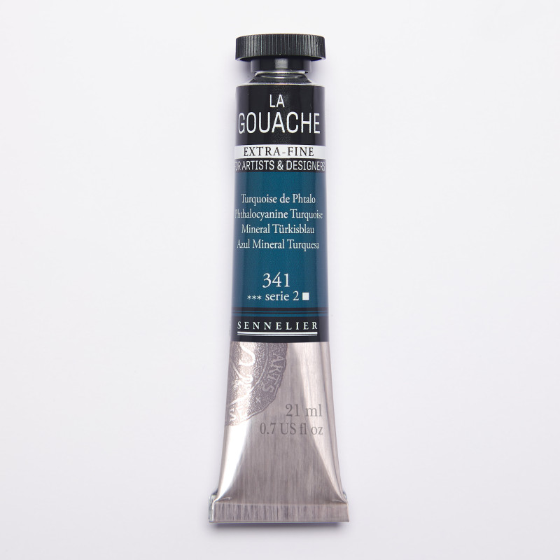 Turquoise de Phtalo - Gouache Tube 21ml Sennelier