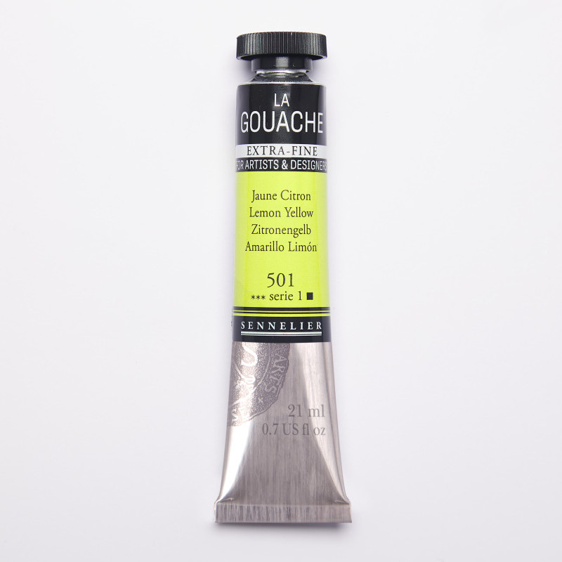 Jaune Citron - Gouache Tube 21ml Sennelier