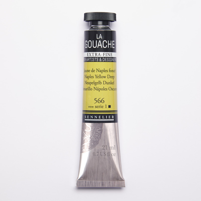 Jaune de Naples foncé - Gouache Tube 21ml Sennelier