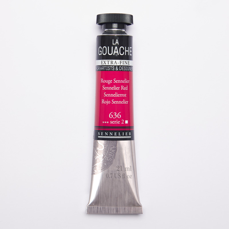 Rouge Sennelier- Gouache Tube 21ml Sennelier