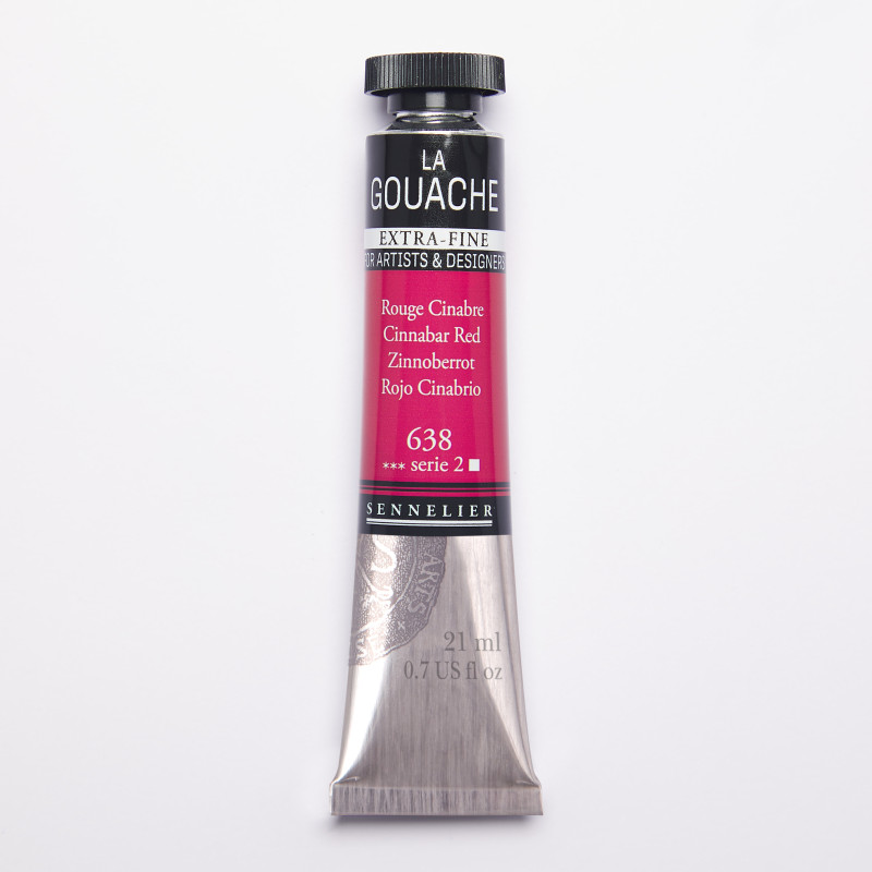 Rouge Cinabre - Gouache Tube 21ml Sennelier