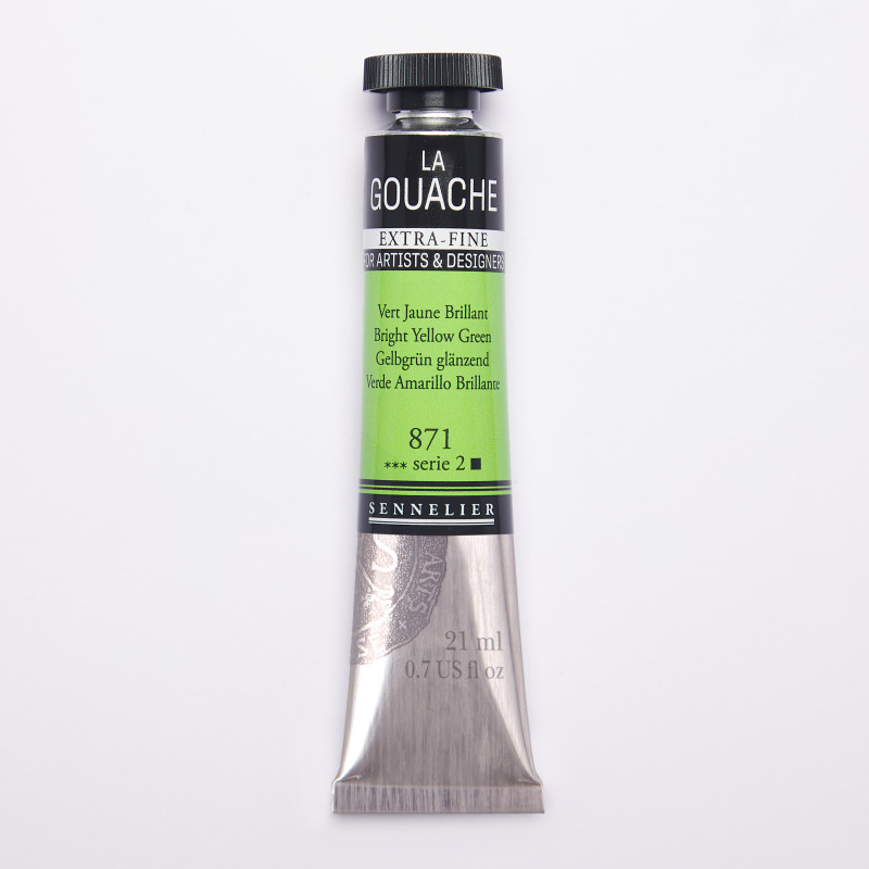 Vert Jaune Brillant - Gouache Tube 21ml Sennelier
