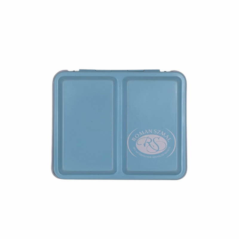Coffret mini 8 ½ godets d'aquarelle extra-fine en métal bleu Roman Szmal