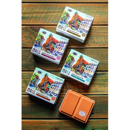 Mini Palette Aquarelle 12 Couleurs Portable – Kit Voyage Avec Pinceau Et Carnet De Croquis