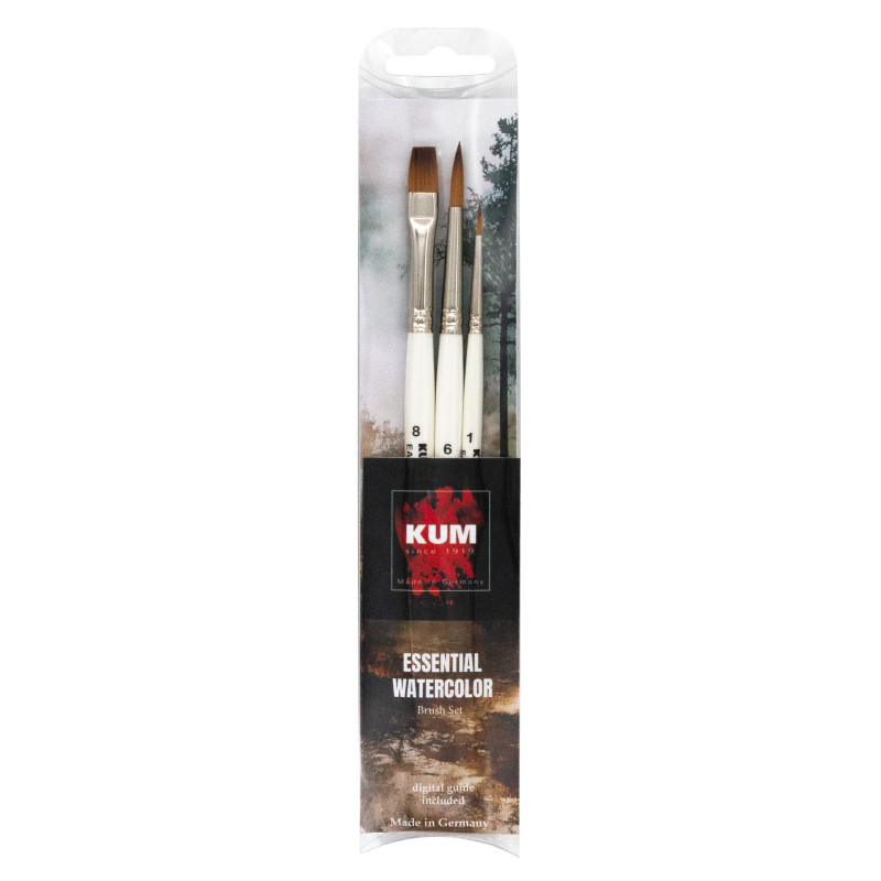 Set Essential 3 pinceaux aquarelle Kum