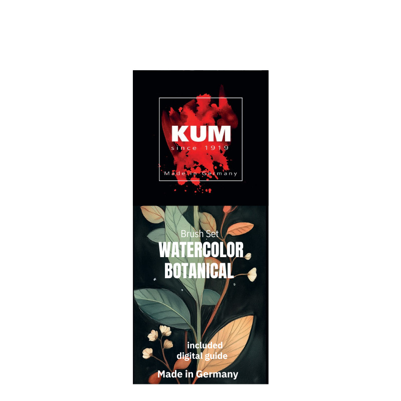 Set Botanical 4 pinceaux aquarelle Kum