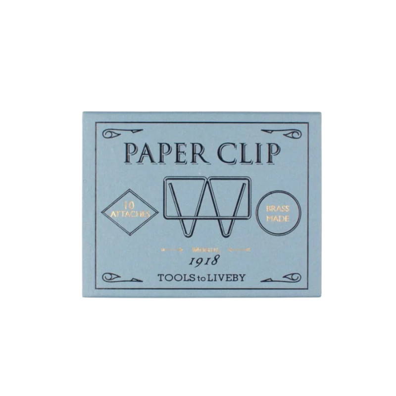 Clips en laiton mogul bleu en boîte de 10 Tools to liveby