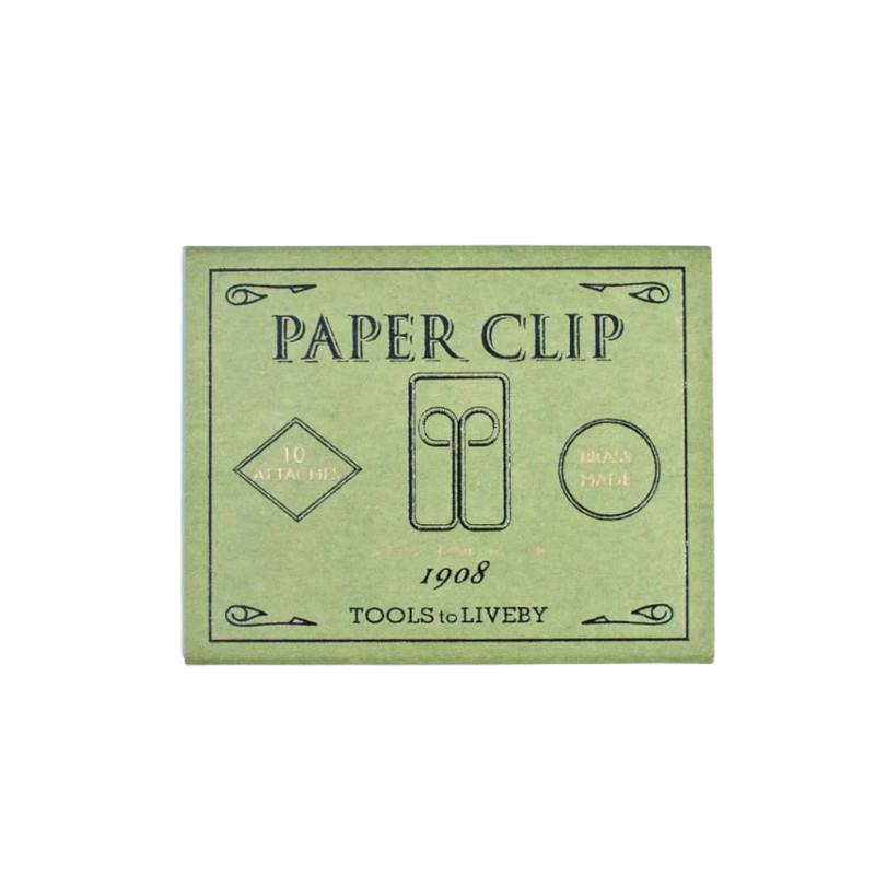 Clips en laiton owl vert en boîte de 10 Tools to liveby