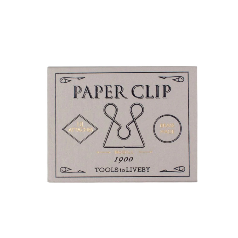 Clips en laiton McGill en boîte grise de 10 Tools to liveby
