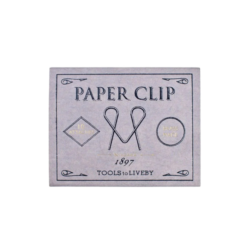 Clips en laiton niagara en boîte parme de 10 Tools to liveby