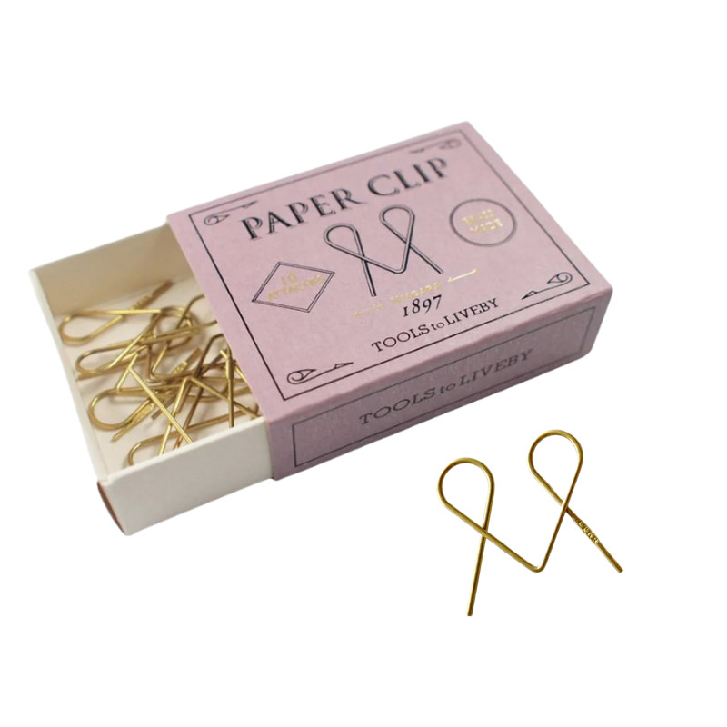 Clips en laiton niagara en boîte parme de 10 Tools to liveby