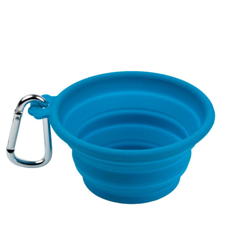 Gobelet à eau pliable bleu avec cadenas Ø 97 mm 250ml Silver Brush