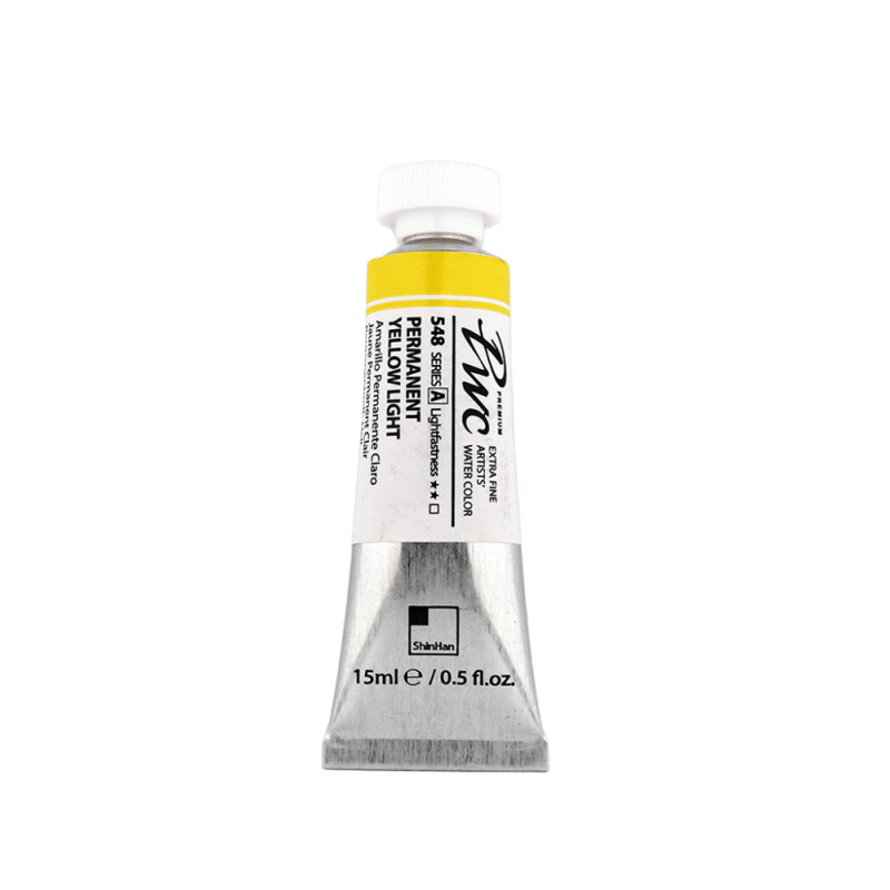 Jaune permanent clair - aquarelle PWC Tube 15ml ShinHan
